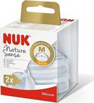 Nuk Nature Sense 2\'li Silikon Orta Delik 0-6 Ay Biberon Emziği