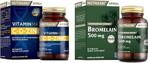 Nutraxin Protein Sindirmeye Yardımcı Bromelaın 500 Mg 60 Tablet+Vitamin Max 60 Tablet