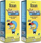 Ocean Balık Yağı Limon Aromalı Omega 3 Kral Şakir 150 Ml 2 Adet