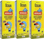 Ocean Multivitamin Multimineral Balık Yağı Ballı-Portakal Aromalı Şurup 150Ml-3 Adet