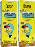 Ocean Ocean Balık Yağı Şurup Portakal Aromalı 150 Ml 2 Adet