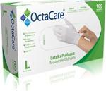 Octacare Lateks Pudrasız Muayene Eldiveni Large 100Lü