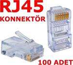 Oem Rj45 100 Adet Network Konnektör Jack Cat5 Cat6