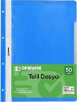 Ofmark Telli Dosya Mavi 50' Li