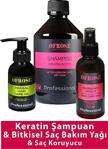 Ofrose Keratin Incisi Şampuan 400Ml + Bitkisel Saç Bakım Yağı 90Ml + Saç Koruyucu 90 Ml