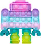 Okfi̇s Pop It Push Bubble Fidget Stres Oyuncak Pastel Robot 15X13Cm