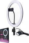 Okmore Teknomarketim Youtuber Makyaj Selfie Işığı,Kuaför Make Up Aynalı Ring Light Led Stand Siyah