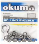 Okuma Paslanmaz Çelik Fırdöndü Siyah Rolling Swivels Black 12 Numara 15 Adet