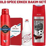 Old Spice Bakım Seti Captain Deodorant Sprey + White Water Tıraş Losyonu + Strong Slugger Duş Jeli