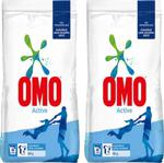 Omo Active 10 kg 2'li Paket Toz Çamaşır Deterjanı