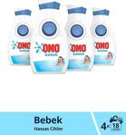 Omo Bebek Hassas Ciltler Için 900 Ml 4\'lü Sıvı Çamaşır Deterjanı