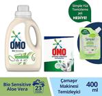 Omo Bio Sensitive Hipoalerjenik 1495 Ml Sıvı Deterjan + 400 Ml Çamaşır Makinesi Temizleyicisi