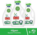 Omo Hijyen 1.95 Lt 3'Lü Beyazlar Ve Renkliler İçin Sıvı Deterjan