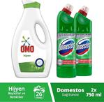 Omo Hijyen Sıvı Çamaşır Deterjanı 1950 Ml+Domestos Dağ Esintisi 750 Ml X2