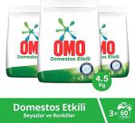 Omo Toz Çamaşır Deterjanı Domestos Etkili En Zorlu Lekeleri Ilk Yıkamada Çıkarır 4.5 Kg 3 Adet