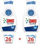 Omo Ultra Konsantre Sıvı Çamaşır Deterjanı Active Fresh Ve Color Renkliler Ve Beyazlar İçin 26 Yıkama X2