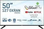 Onvo 50" 127 Ekran Uydu Alcılı 4K Ultra Hd Smart Led Tv