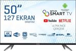 Onvo Ov50F354 Frameless 4K Ultra Hd 50" 127 Ekran Uydu Alıcılı Android Smart Led Tv