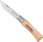 Opinel 121040 İnox Kayın Saplı 4 No Çakı