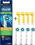 Oral-B Diş Fırçası Yedek Başlığı Cross Action 4 Lü + 4 Adet Sarı Kapak