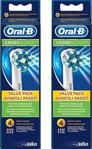 Oral-B Diş Fırçası Yedek Başlığı Cross Action 4 Lü X 2 Adet