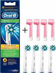 Oral-B Diş Fırçası Yedek Başlığı Cross Action 4'Lü + 4 Adet Pembe Kapak