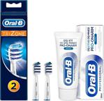 Oral-B Diş Fırçası Yedek Başlığı Trizone 2 'Li + 50 Ml Diş Macunu