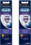 Oral-B EB18-2 3D White 2'li x2 Adet Diş Fırçası Yedek Başlığı