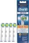 Oral-B EB18-4 3D White 4'lü Diş Fırçası Yedek Başlığı
