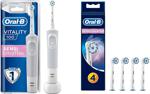 Oral-B Vitality 100 Sensi Ultra Thin + 4'lü Yedek Başlıklı Şarj Edilebilir Diş Fırçası