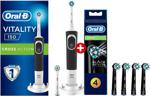 Oral-B Vitality D150 Cross Action Elektrikli Diş Fırçası + Siyah 4'lü Yedek Başlık