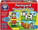 Orchard Toys Orchard Farmyard Heads And Tails (çiftlik Hayvanları Eşleştirme Oyunu) 18 Ay+