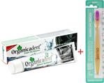 Organicadent Aktif Karbonlu Diş Macunu + Dentbo Diş Fırçası (Lila)