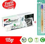 Organicadent Aktif Karbonlu Diş Macunu + Dentbo Diş Fırçası (Mavi)