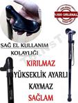 Orji̇nal Kollu Baston Watton Sağ El Destekli̇ Baston Baton Asa Boyu Ayarlanabi̇li̇r Metal Baston