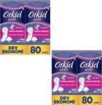 Orkid Deo Fresh Yaprak Pamuksu İnce Günlük Ped 80'Li X 2 Paket