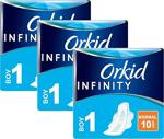 Orkid Infinity Normal Hijyenik Ped 10'Lu 3 Adet