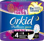 Orkid Platinum Extra Gece Boy 4 Hijyenik Ped 6'Lı