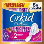 Orkid Platinum Hijyenik Ped Uzun 72 Adet Anne Kız Paketi