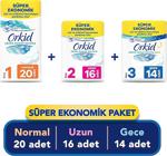 Orkid Ultra Ekstra Hassas Paketi (20'Li Normal+16'Lı Uzun+14'Lü Gece)