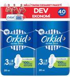 Orkid Ultra Extra Gece 40'Lı Cesaret Paketi Hijyenik Ped