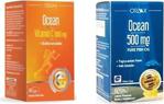 Orzax Ocean Vitamin C 1000 Mg 30 Tablet+500 Mg 60 Kapsül Limon Aromalı Balık Yağı