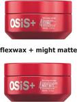 Osis Mighty Matte Güçlü Tutucu Mat Wax 85 Ml + Osis Flex Wax Ultra Güçlü Krem Wax 85 Ml