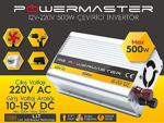 Oto Si̇nus İnverter Çevi̇ri̇ci̇ 12V To 220 Volt 500Watt