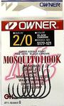 Owner 5177 Mosquito Hook Black Chrome Sinek Iğne No 4/0