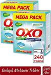 Oxo Hepsi Bir Arada 120'Li 2 Paket 240 Tablet Mega Bulaşık Makinesi Tableti