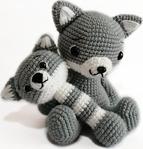 Oyuncak Park Sevimli Kurt Oyuncak Ve Çıngırak Takım Amigurumi Organik Oyuncak