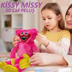 Oyuncaksahi̇li̇ Kissy Missy 50Cm Büyük Pembe Huggy Wuggy Peluş Oyuncak Haşhaş Çal Poppy Playtıme Kisi Misi