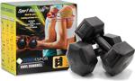 Özbek Plastik Köşeli Dambıl Set 10 Kg X 2 Adet - Dumbbell Set - Siyah