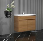 Özceden Çiğdem Banyo Alt Dolabı 80Cm Renkli - Teak